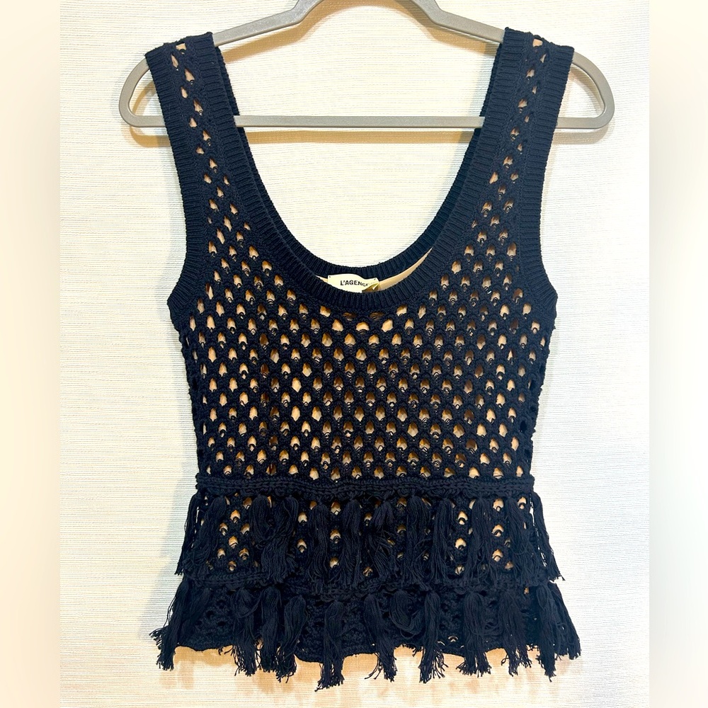 NWT Lagence crochet top size small
